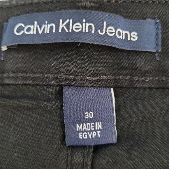 Calvin Klein Women's Black High Rise Slim Leg Jeans - Size 30 - Picture 11 of 14